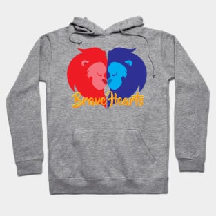 Brave lion heart Hoodie